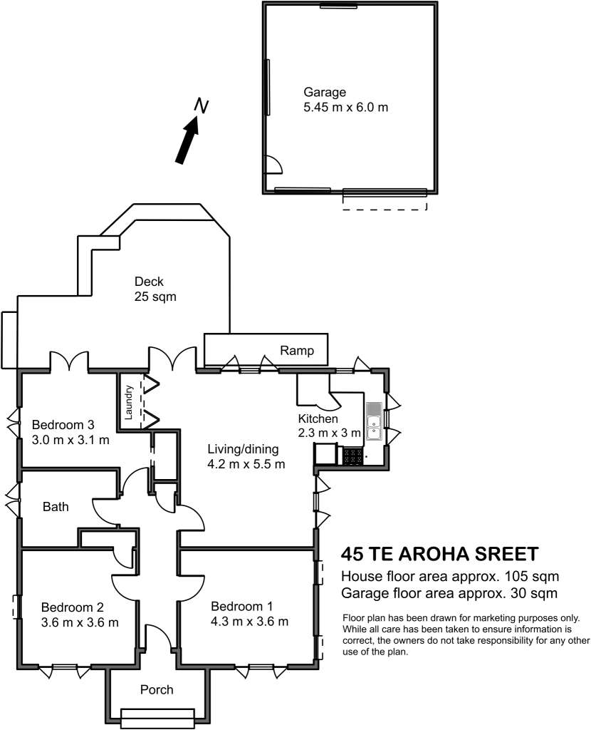 45 Te Aroha floor plans for marketing